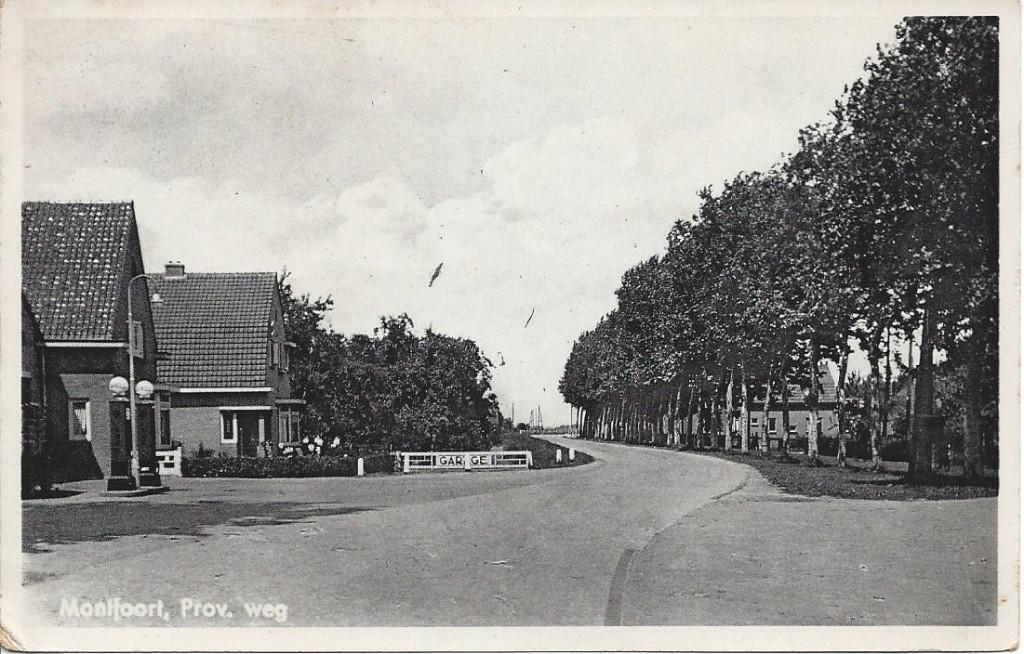 Montfoort (Utr.) Provinciale weg, gelopen 1965, Ophalen of Verzenden, 1960 tot 1980, Gelopen, Utrecht