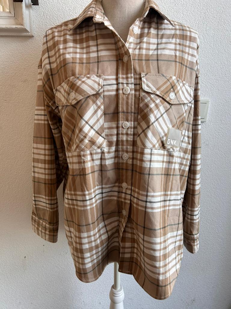 Distrikt norrebro blouse, Kleding | Dames, Ophalen of Verzenden, Gedragen, Maat 36 (S), Bruin