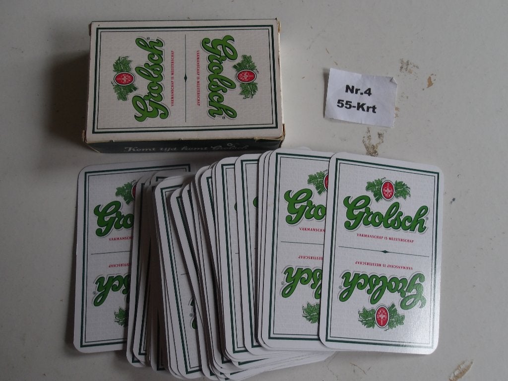 Grolsch speelkaarten (nr.4) 55-Krt, Ophalen of Verzenden, Nieuw, Overige typen, Grolsch