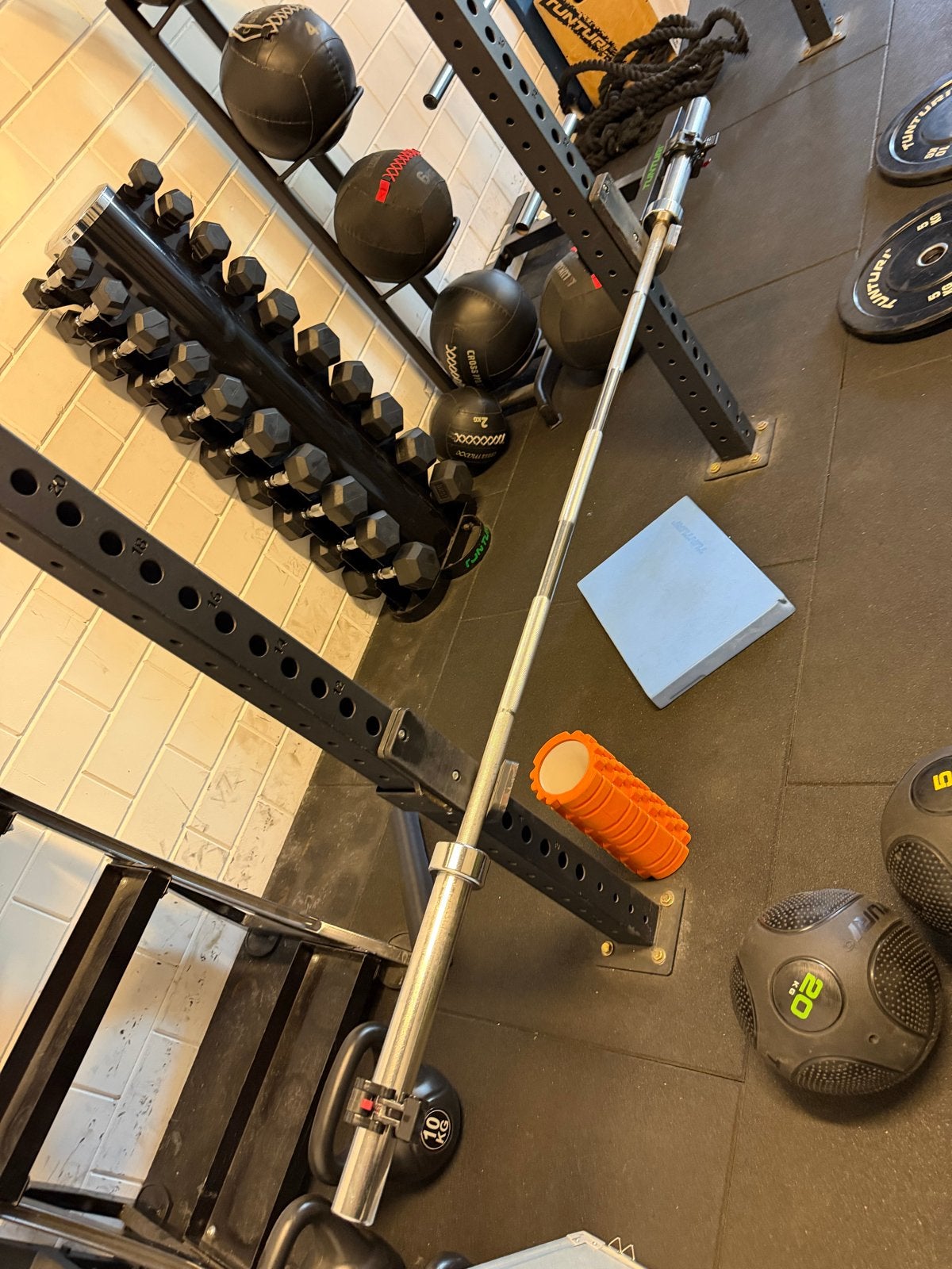 Olympische halterstang 20kg, Sport en Fitness, Fitnessmaterialen, Ophalen, Gebruikt, Armen, Halterstangen