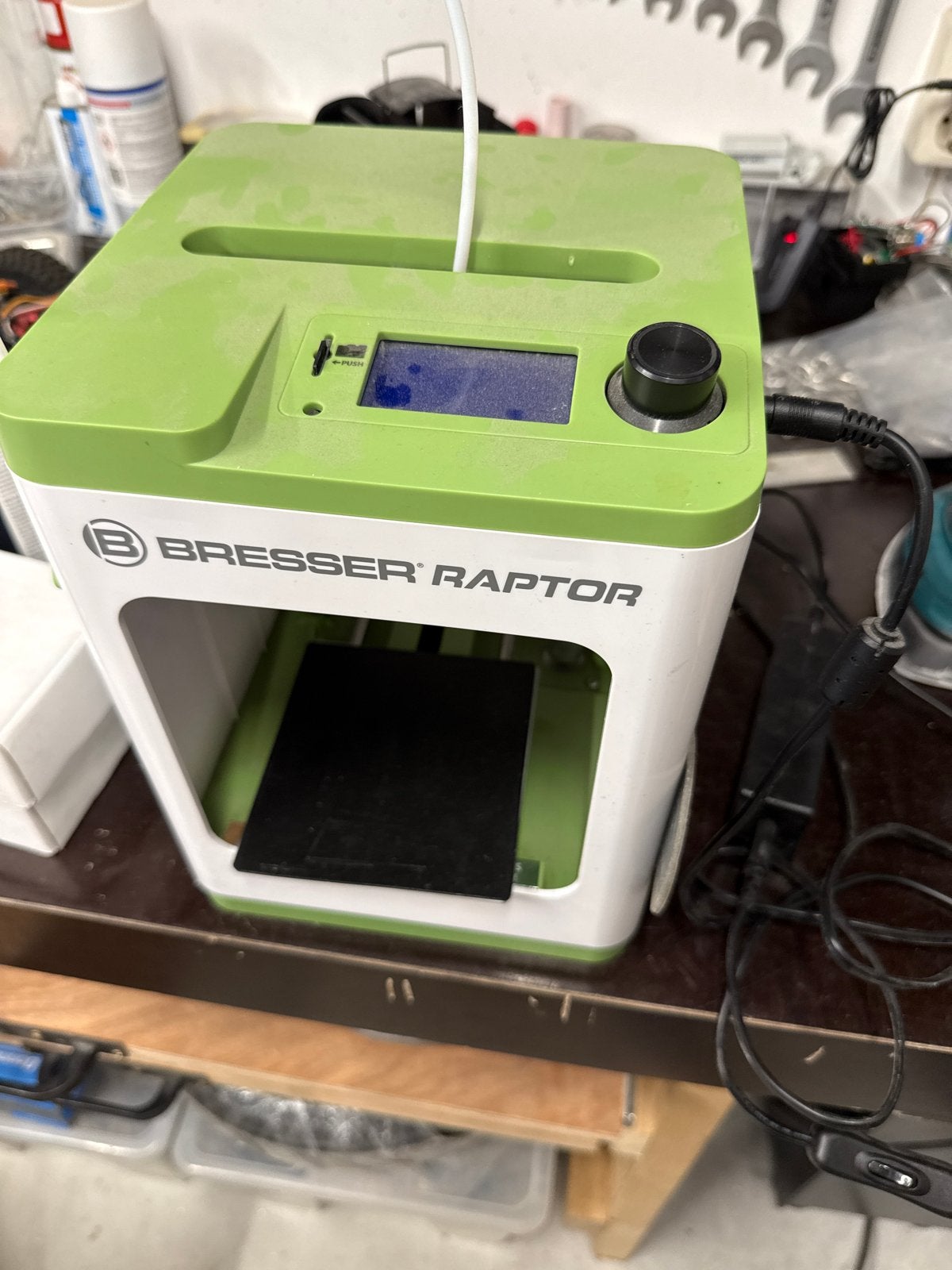 Bresser Raptor 3D printer - bed level heeft aandacht nodig, Ophalen, Gebruikt, Filament