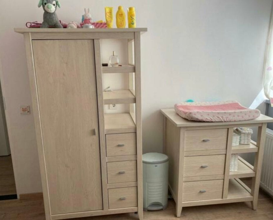 TWF Marseille babykamermeubelset 4-delig, Kinderen en Baby's, Kinderkamer | Commodes en Kasten, Ophalen, Gebruikt, 50 tot 70 cm