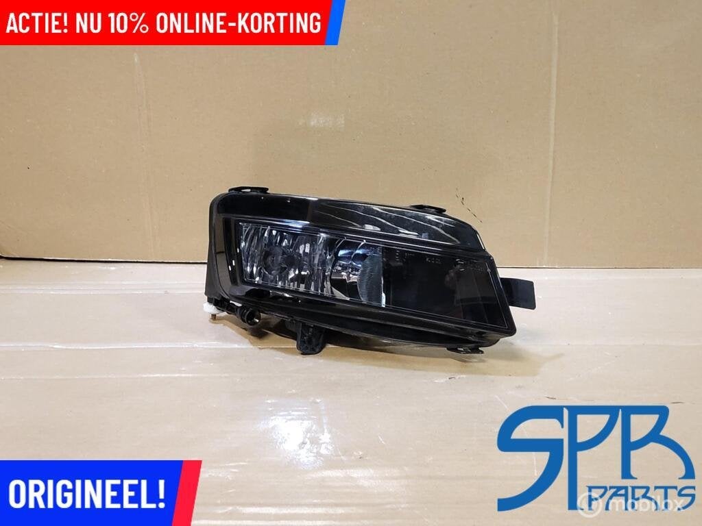 VW GOLF 7 VII MISTLAMP RECHTSVOOR MIST LAMP LICHT ORIGINEEL, Gebruikt, VOLKSWAGEN, Volkswagen, Ophalen of Verzenden
