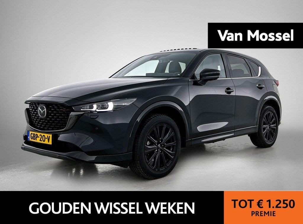 Mazda CX-5 2.0 e-SkyActiv-G M Hybrid 165 Homura | SCHUIFDAK, Gebruikt, 4 cilinders, Zwart, Bedrijf