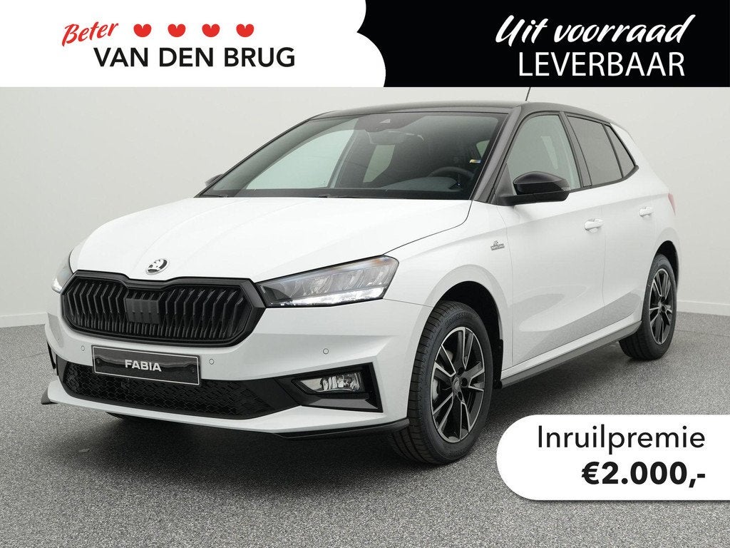 Skoda Fabia 1.0 TSI Monte Carlo | Stoelverwarming |, Auto's, Skoda, Bedrijf, Te koop, Fabia, ABS, Achteruitrijcamera, Airbags