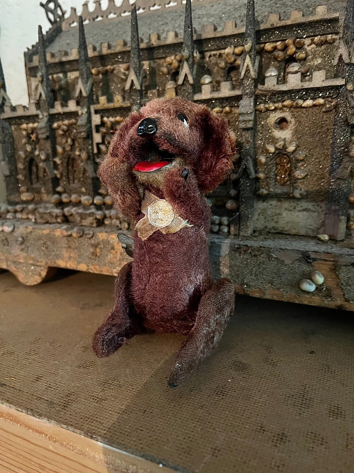 Mechanisch opwindbaar wind up toy hondje hond verzamelobject, Ophalen of Verzenden