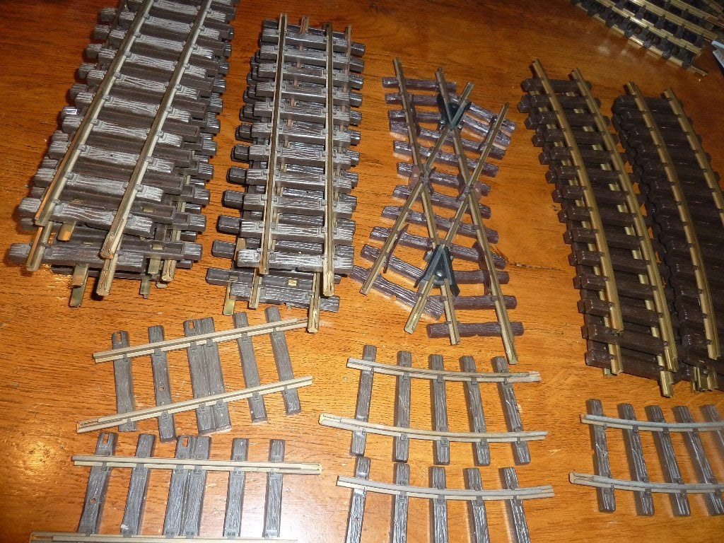LGB diverse rails 14x rechte, 7x bochten kruising en anderen, Gebruikt, Gelijkstroom, Rails, Ophalen of Verzenden
