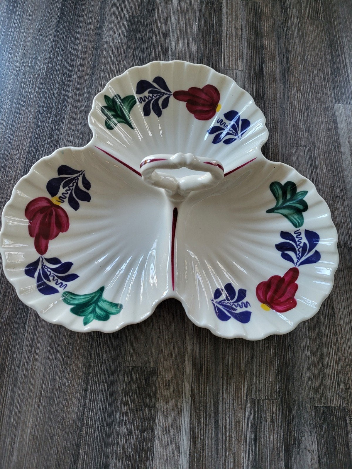 Boerenbont schelpenschaal (collector's item), Nieuw, Ophalen of Verzenden, Schaal of Schalen, Aardewerk
