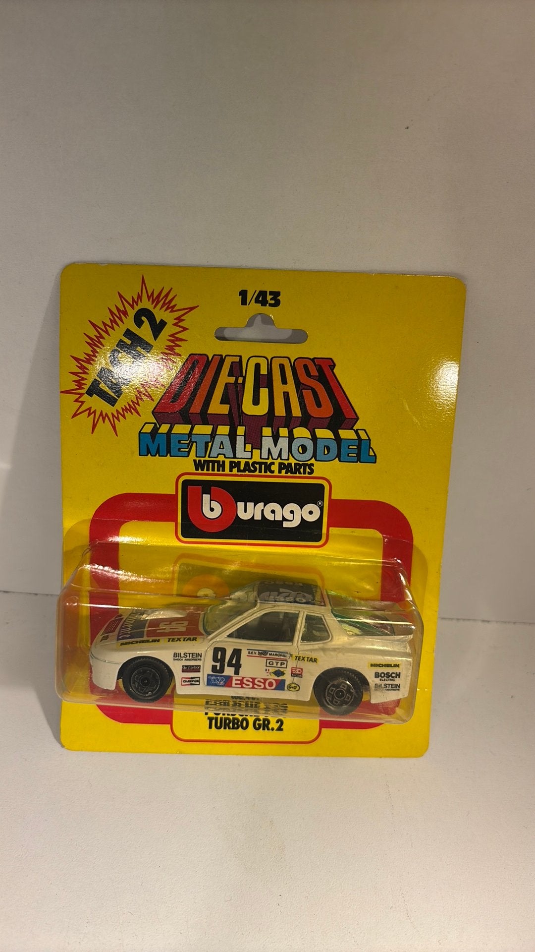 Porsche 924 turbo gr.2 Bburago 1.43, Hobby en Vrije tijd, Modelauto's | 1:43, Overige merken, Auto, Ophalen of Verzenden, A