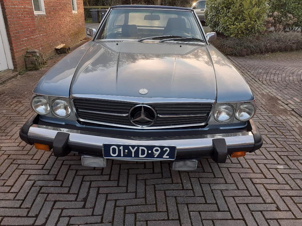Mercedes-Benz SL  450 SL AUT 1975 Blauw metallic, Auto's, Automaat, 1610 kg, 8 cilinders, Blauw