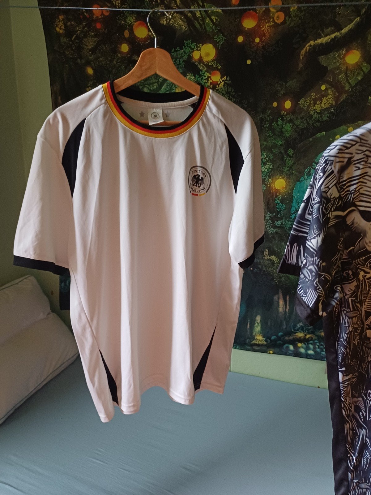 Duitsland voetbalshirt maat L, Maat 52/54 (L), Deutscher Fussball-Bund, Wit, Ophalen of Verzenden