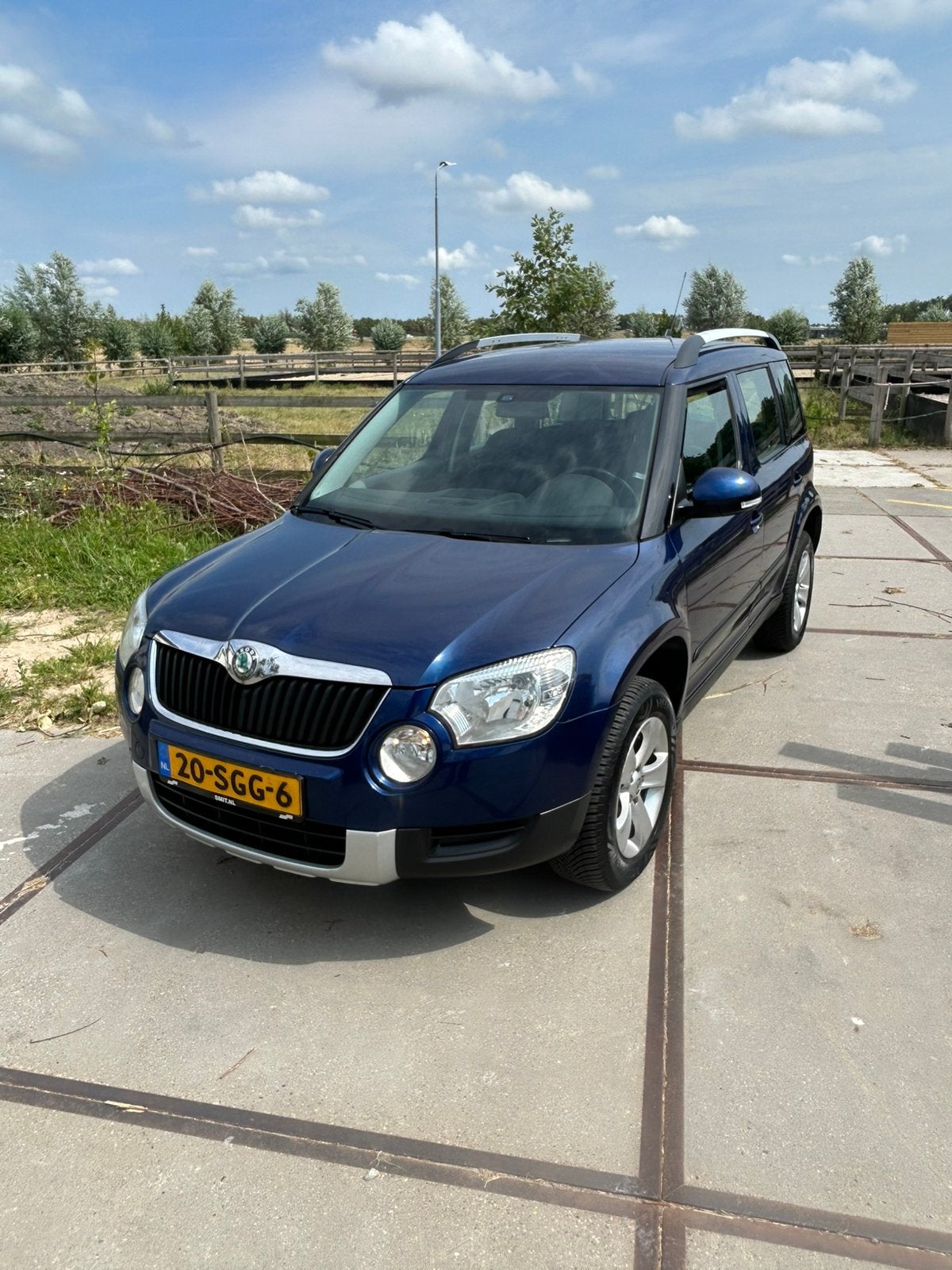 Skoda Yeti 1.2 TSI 77KW Dsg7 2010 Blauw, Auto's, Skoda, 4 cilinders, Blauw, 1200 kg, SUV of Terreinwagen
