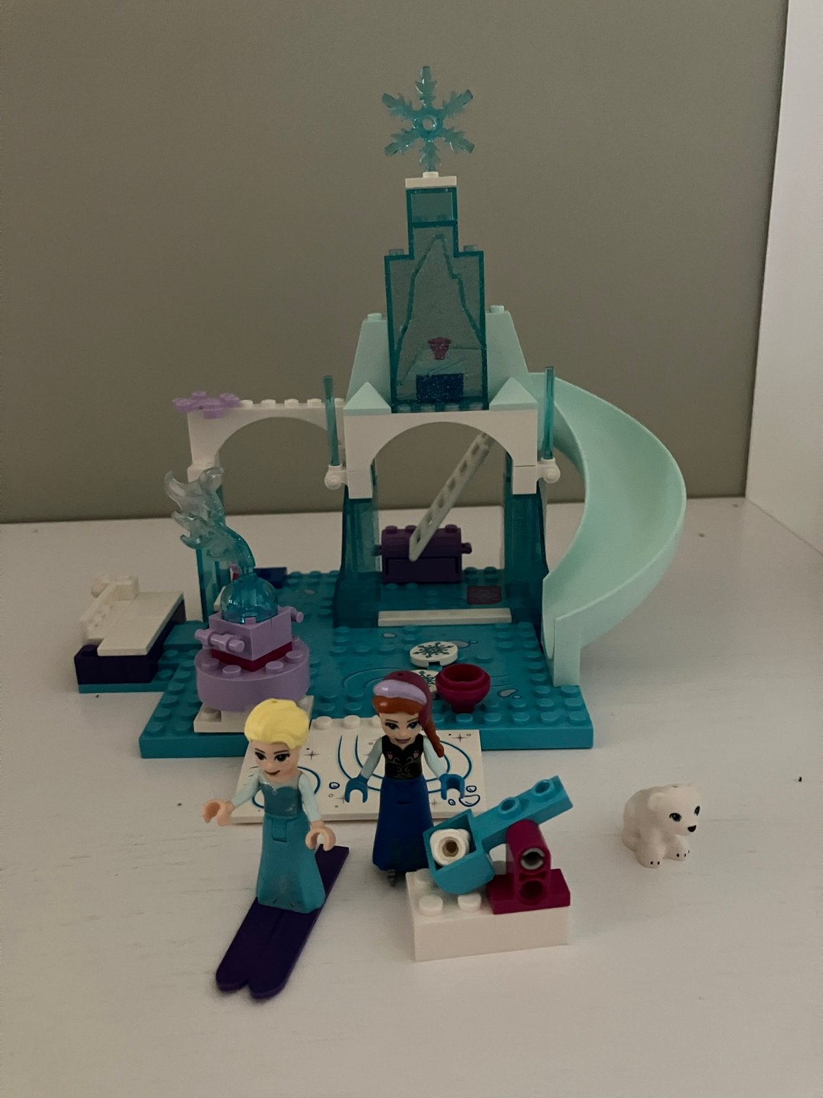 LEGO Frozen IJskasteel met Elsa en Anna (zonder doos), Gebruikt, Lego, Ophalen of Verzenden, Inclusief instructies