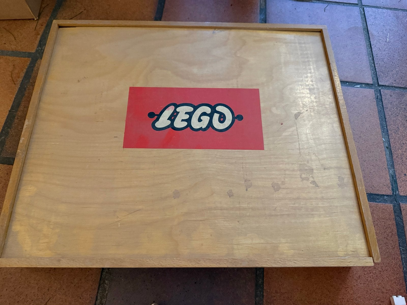 Grote partij vintage LEGO jaren 60/70 met houten kisten, Ophalen of Verzenden, Gebruikt, Overige merken