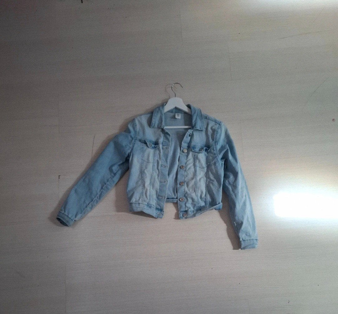 Super leuk spijkerjasje, Kinderen en Baby's, Kinderkleding | Maat 152, Gebruikt, Jongen of Meisje, H&M, Ophalen of Verzenden