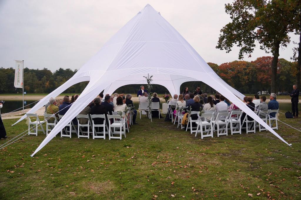 Te huur: witte stertent - perfect voor Bruiloften & Feesten, Ophalen, Opvouwbaar, 6 meter of meer, Nieuw