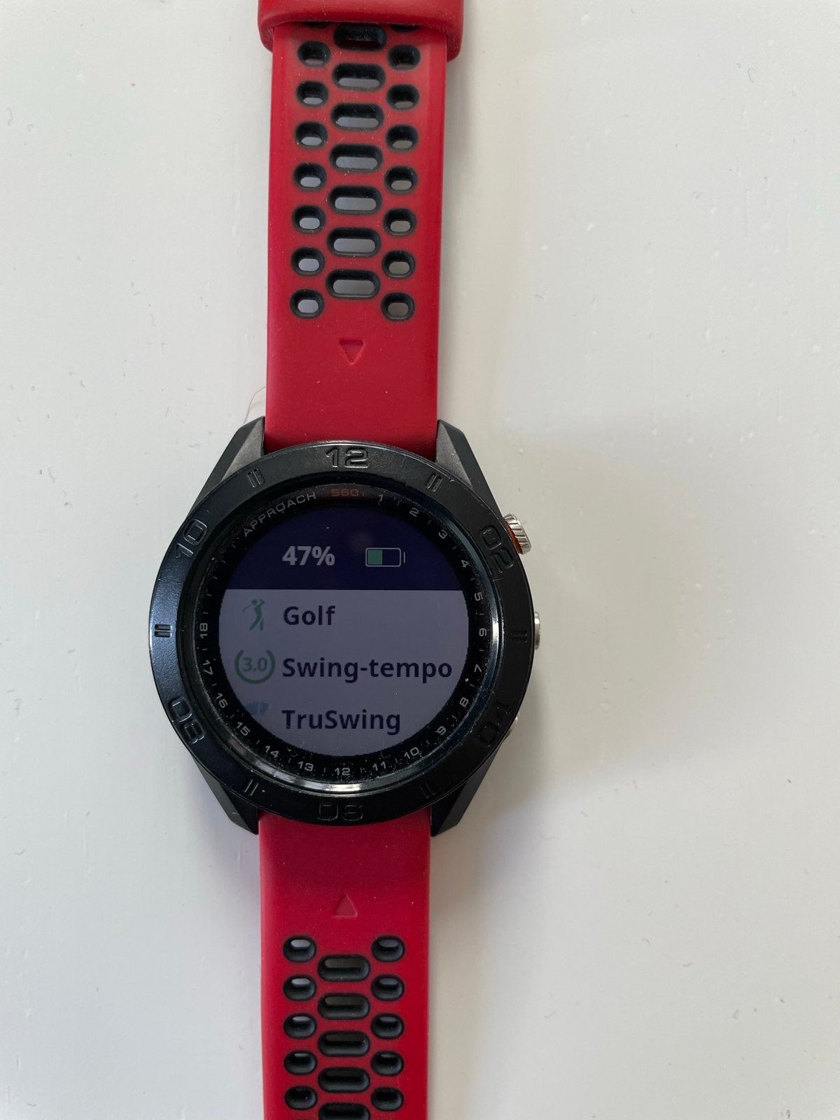Garmin Approach S60 GPS Golfhorloge - Rood/Zwart, Ophalen of Verzenden, Waterdicht, Rood, Afstand