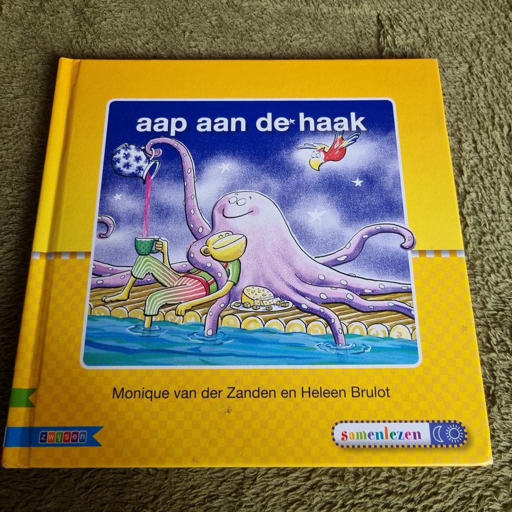 Veilig leren lezen kern 2 - Aap aan de haak - Samenleesboek, Boeken, Ophalen of Verzenden, Zo goed als nieuw, Monique van der Zanden