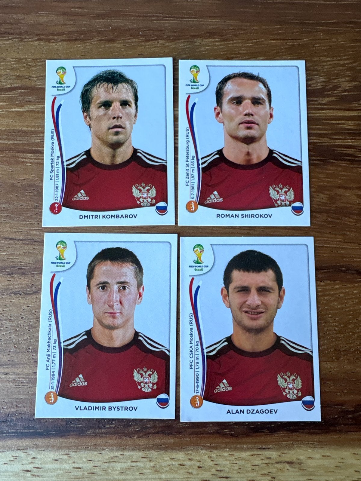 FIFA World Cup 2014 Panini Stickers Rusland Spelers, Ophalen of Verzenden, Zo goed als nieuw, Sport