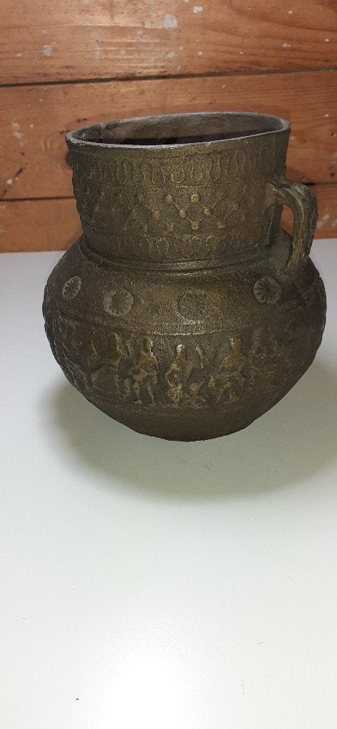 Antiek brons gegoten Griekse amfoor (423), Ophalen of Verzenden, Brons