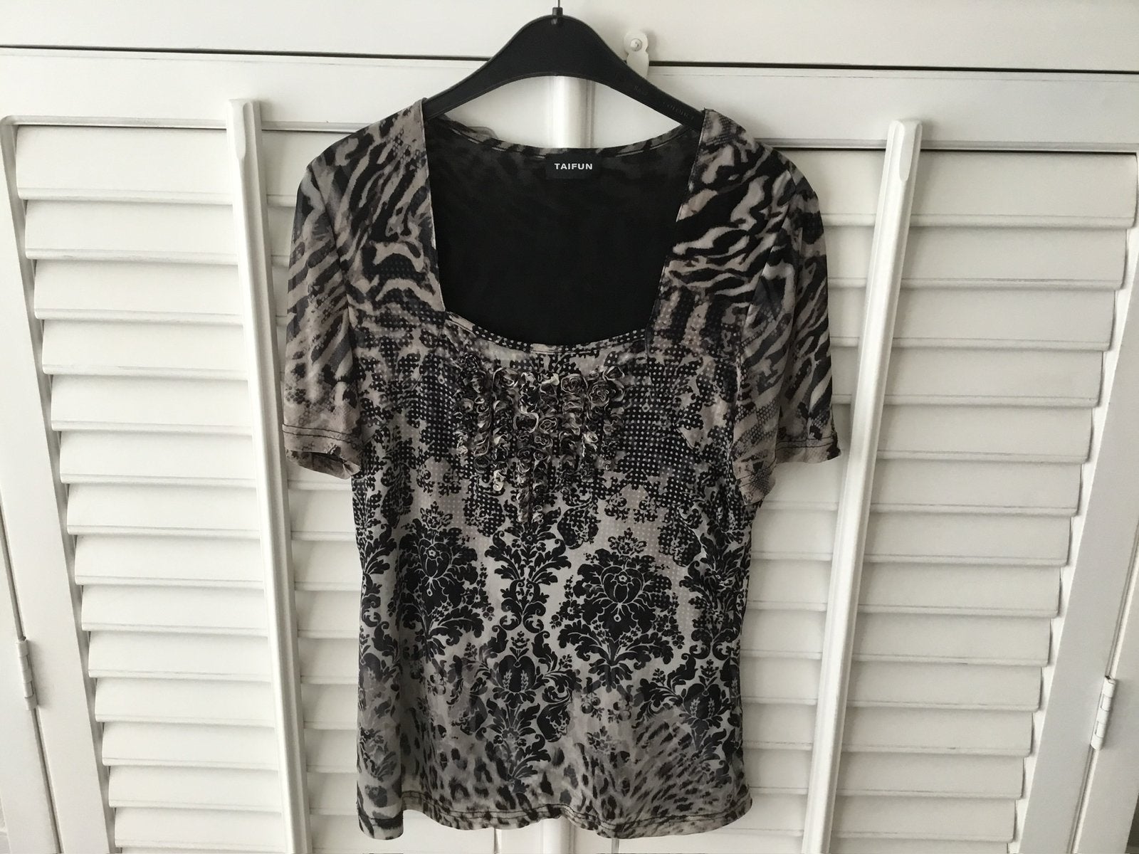 TAIFUN Shirt 38, Maat 38/40 (M), Zwart, Ophalen of Verzenden, Zo goed als nieuw