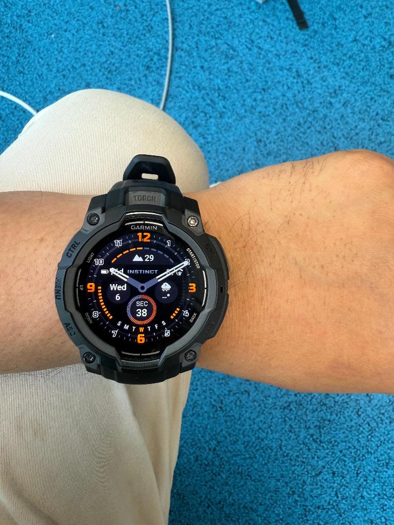 Garmin Instinct 3 AMOLED smartwatch 45 mm, Zwart, Garmin, Nieuw, Ophalen of Verzenden