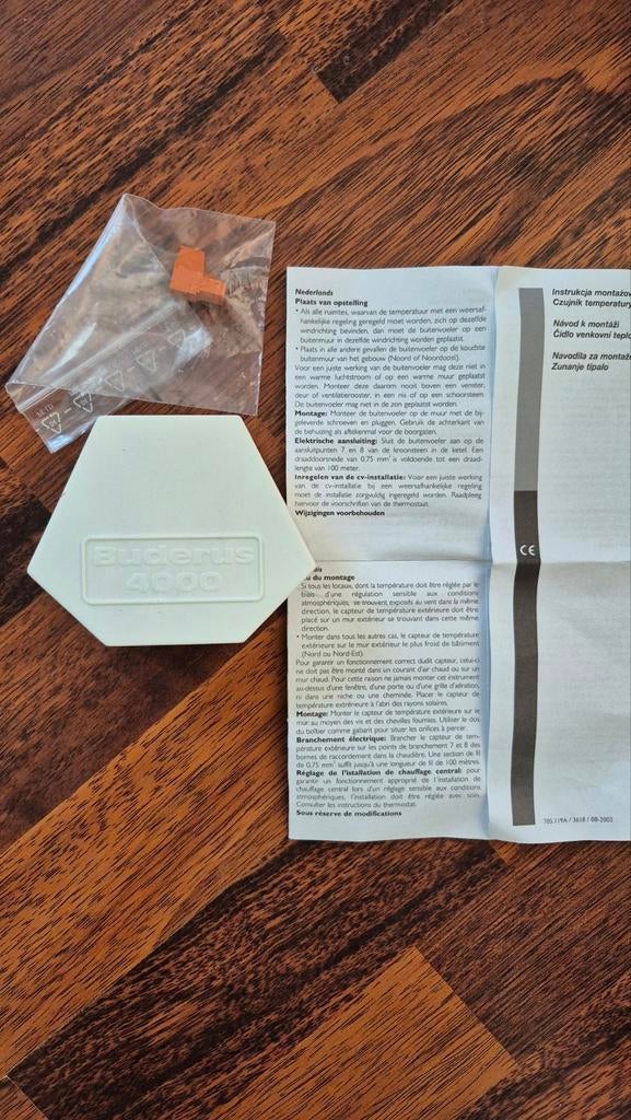 Nefit buiten thermometer, voor weersafhankelijke regeling, Ophalen of Verzenden, Nieuw