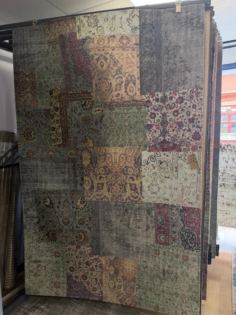 Vloerkleed 155x230cm, Ophalen, Blauw, 150 tot 200 cm, Rechthoekig