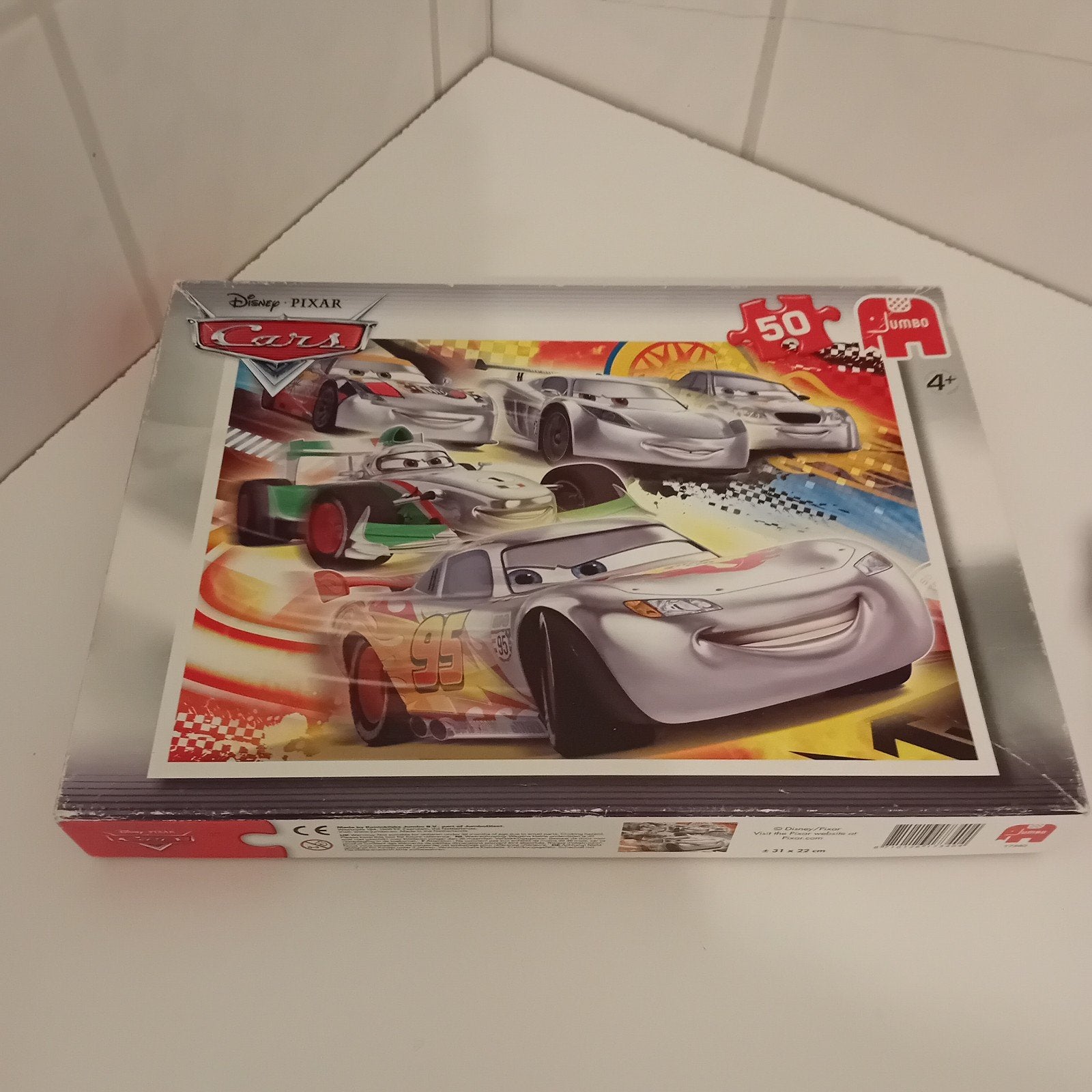 Disney Pixar Cars Jumbo Legpuzzel 50 Stukjes, Ophalen of Verzenden, 10 tot 50 stukjes, Zo goed als nieuw