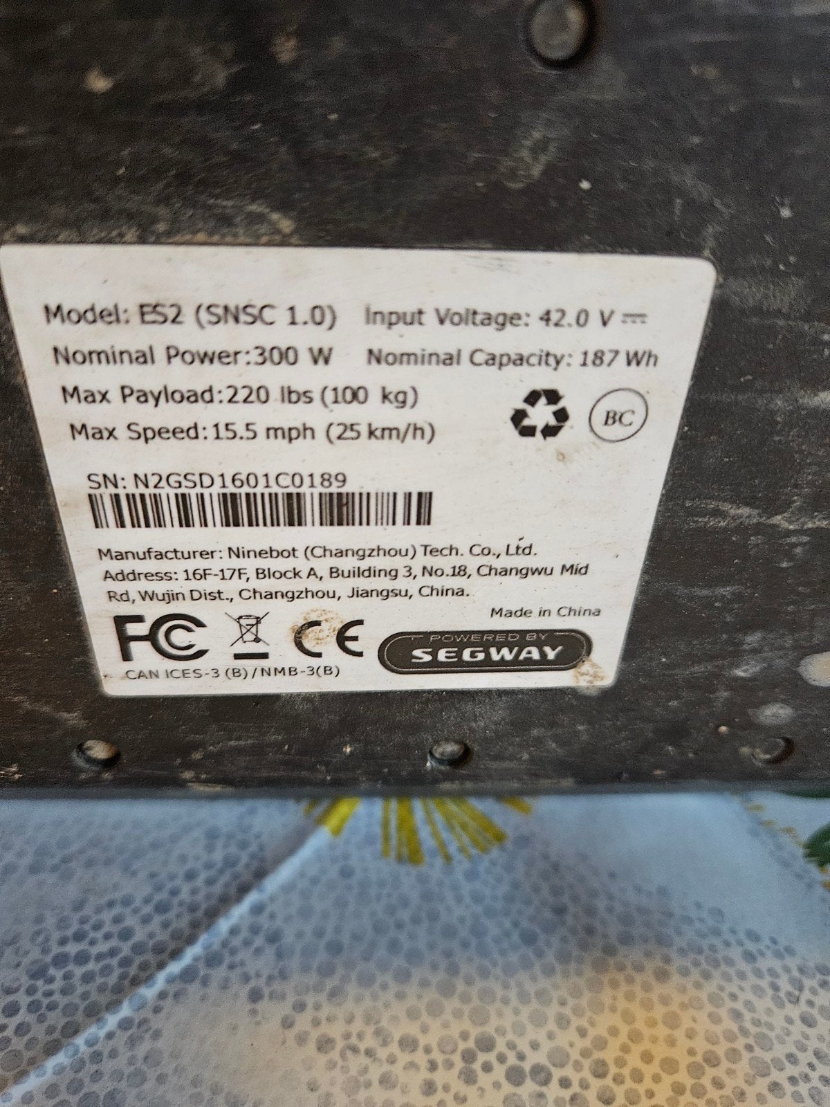 Segway ES2 SMSC 1.0 Printplaat - Nieuw (minder dan 2 km), Fietsen en Brommers, Ophalen of Verzenden, Nieuw, Overige typen, Segway