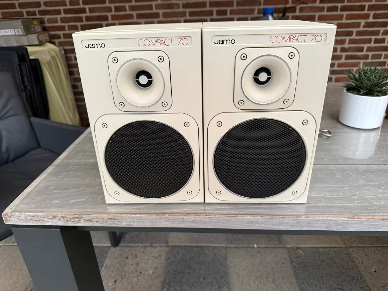 Jamo Compact 70 Boekenplank Speakers - Wit (Set van 2), Audio, Tv en Foto, Luidsprekers, Ophalen, Zo goed als nieuw, 60 tot 120 watt
