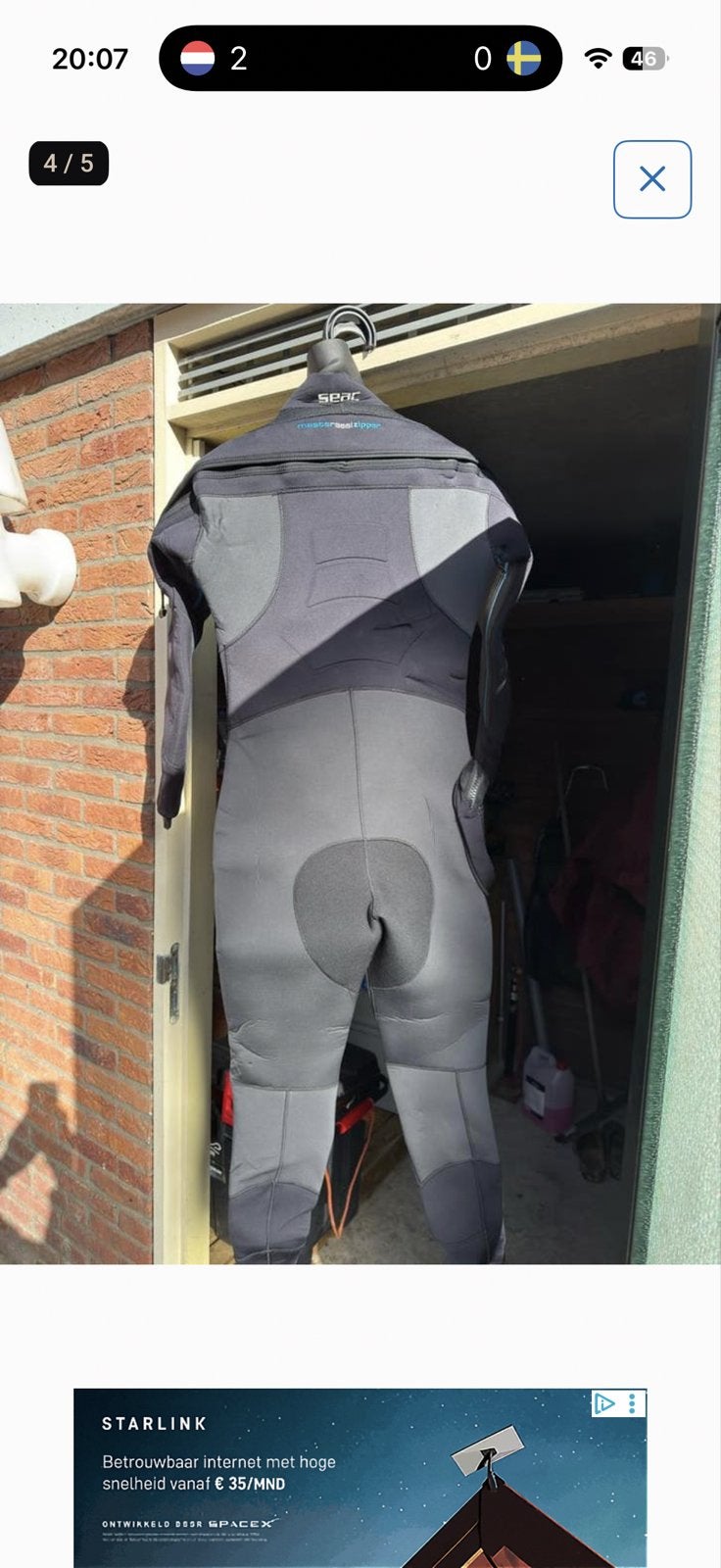 Seac Master droogpak dames - Zo goed als nieuw, Watersport en Boten, Watersportkleding, Ophalen of Verzenden, Zo goed als nieuw