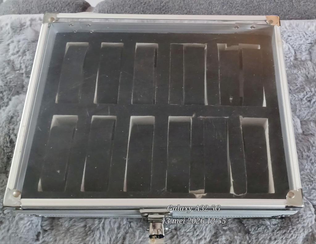 Luxe Doorzichtige Horloge Opbergbox, Ophalen, Gebruikt, Overige kleuren, Met slot