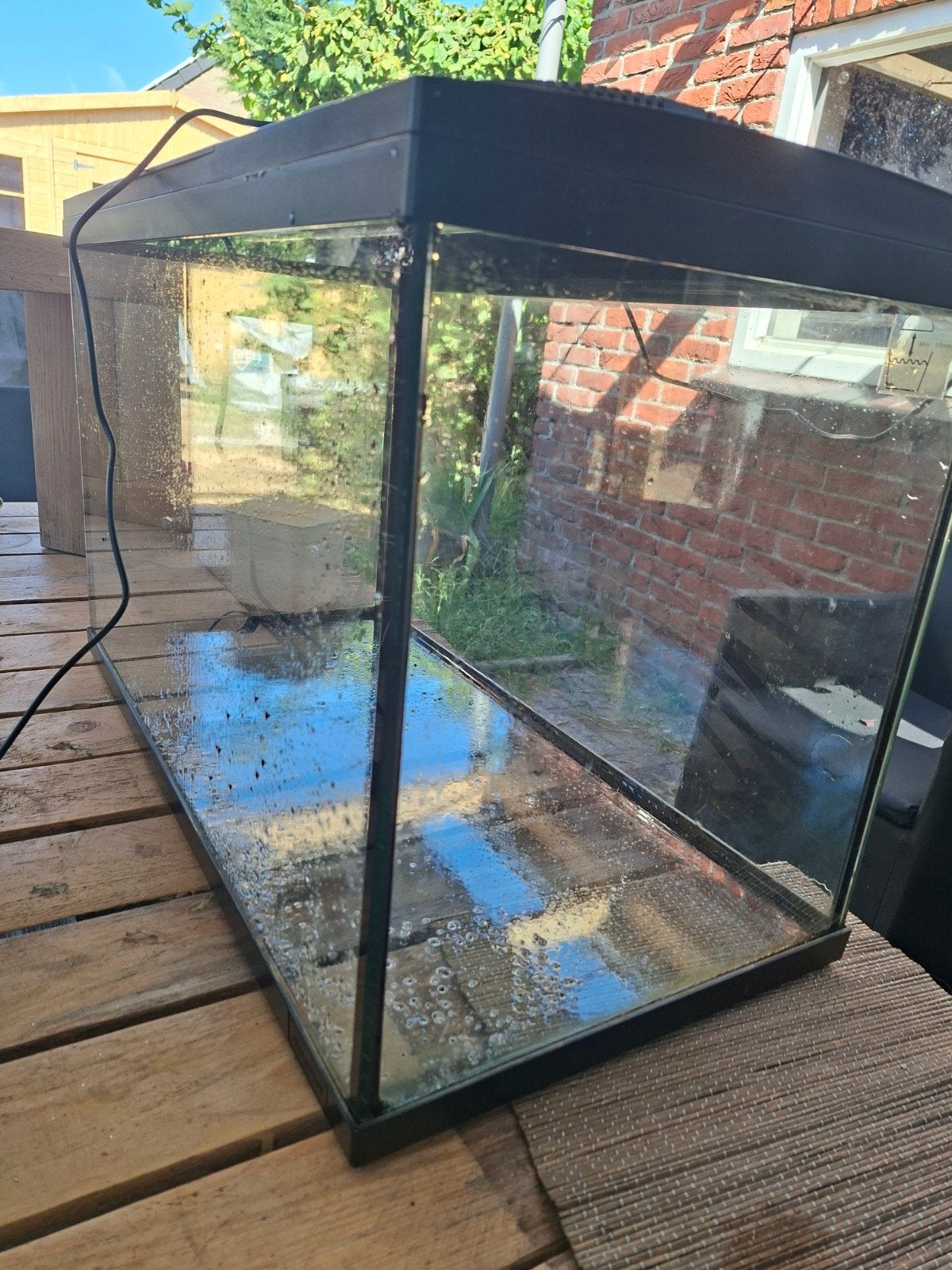 superfish 100 aquarium, Ophalen, Verwarming, Zo goed als nieuw, Leeg aquarium