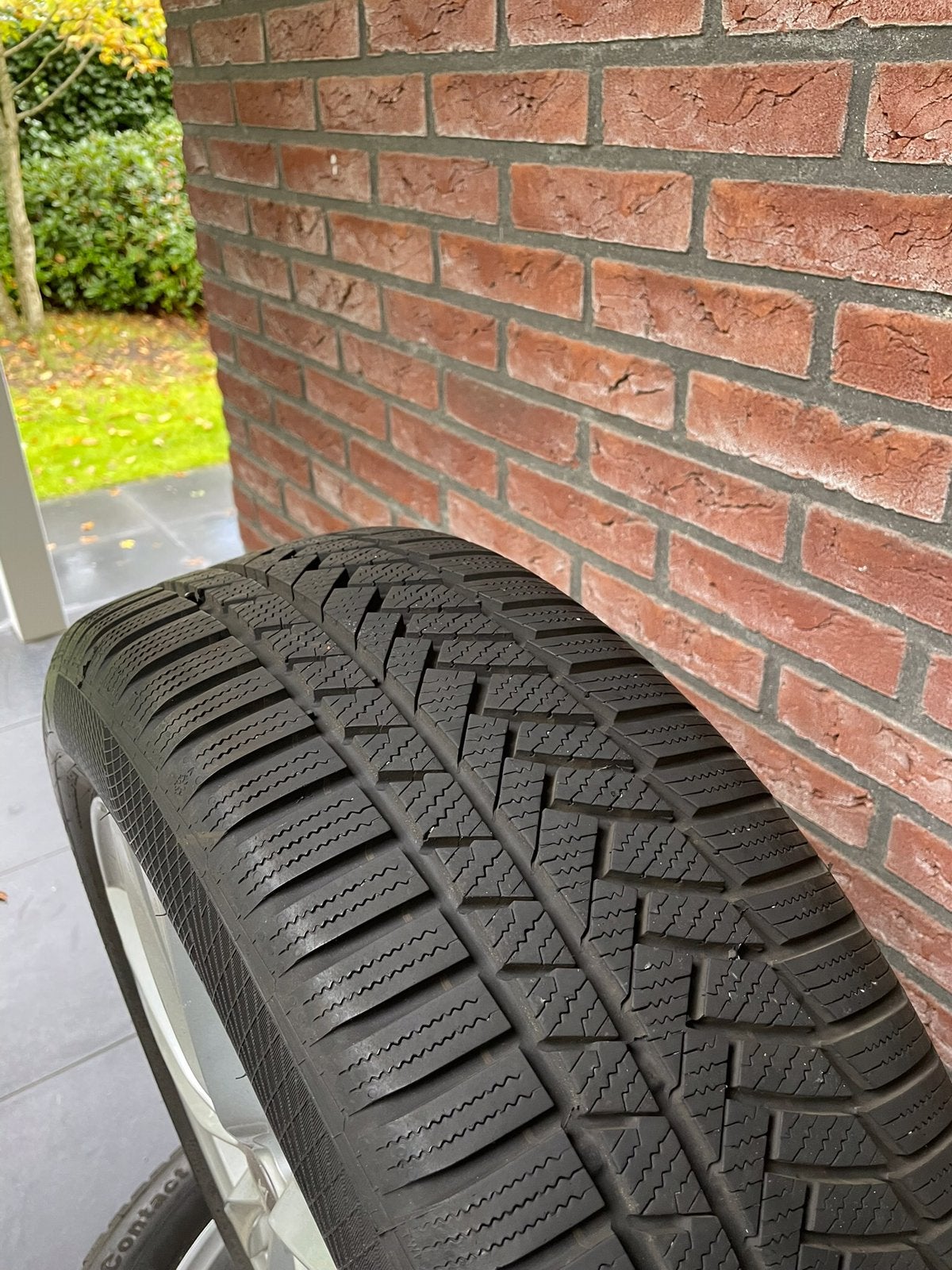 17 inch MAK VW LM Velgen met Conti Winterbanden, Ophalen, 215 mm, Banden en Velgen, 17 inch