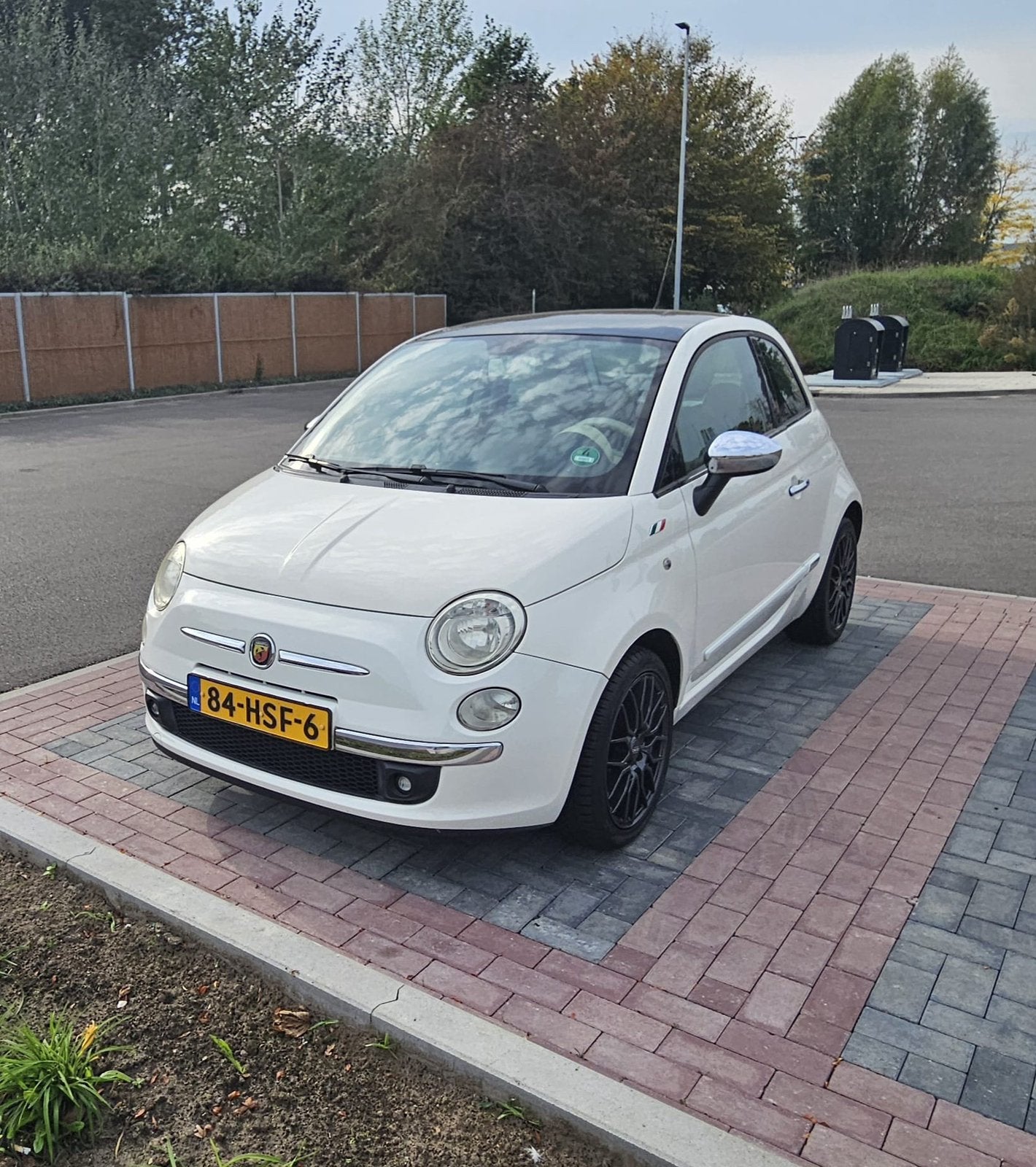 Fiat 500 1.2 C 2009 Wit, Auto's, Voorwielaandrijving, 1242 cc, 4 cilinders, 840 kg