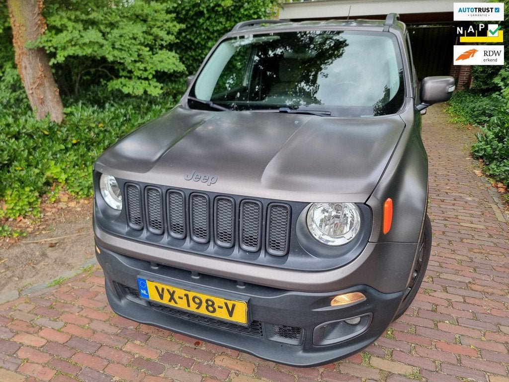 Jeep Renegade 1.4 MultiAir NIght Eagle Automaat MATGRIJS, Auto's, Bestelauto's, Gebruikt, 4 cilinders, Origineel Nederlands, Bedrijf
