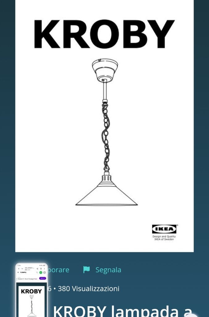 IKEA KROBY Hanglamp - Wit/Zilver nieuw in doos, Modern, Hanglamp, Nieuw, Wit