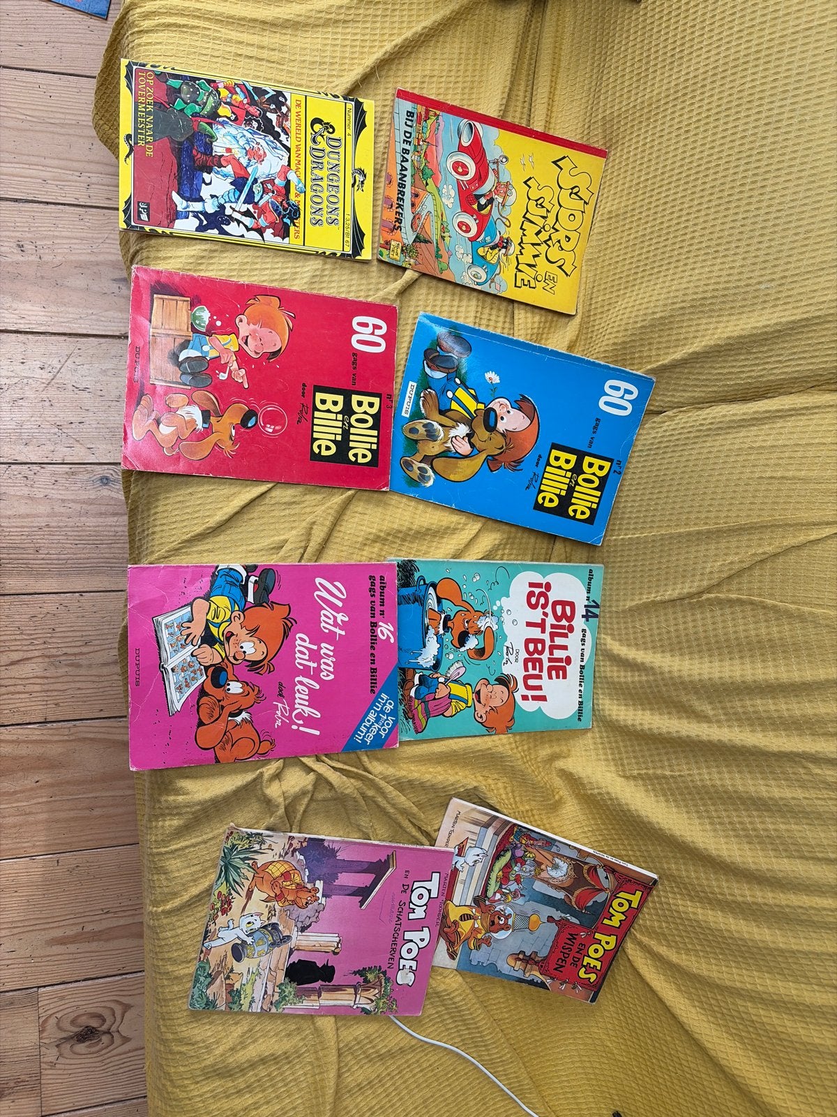 Diverse oude stripboeken: Bollie en Billie, Tom Poes, Meerdere stripboeken, Ophalen of Verzenden, Gelezen