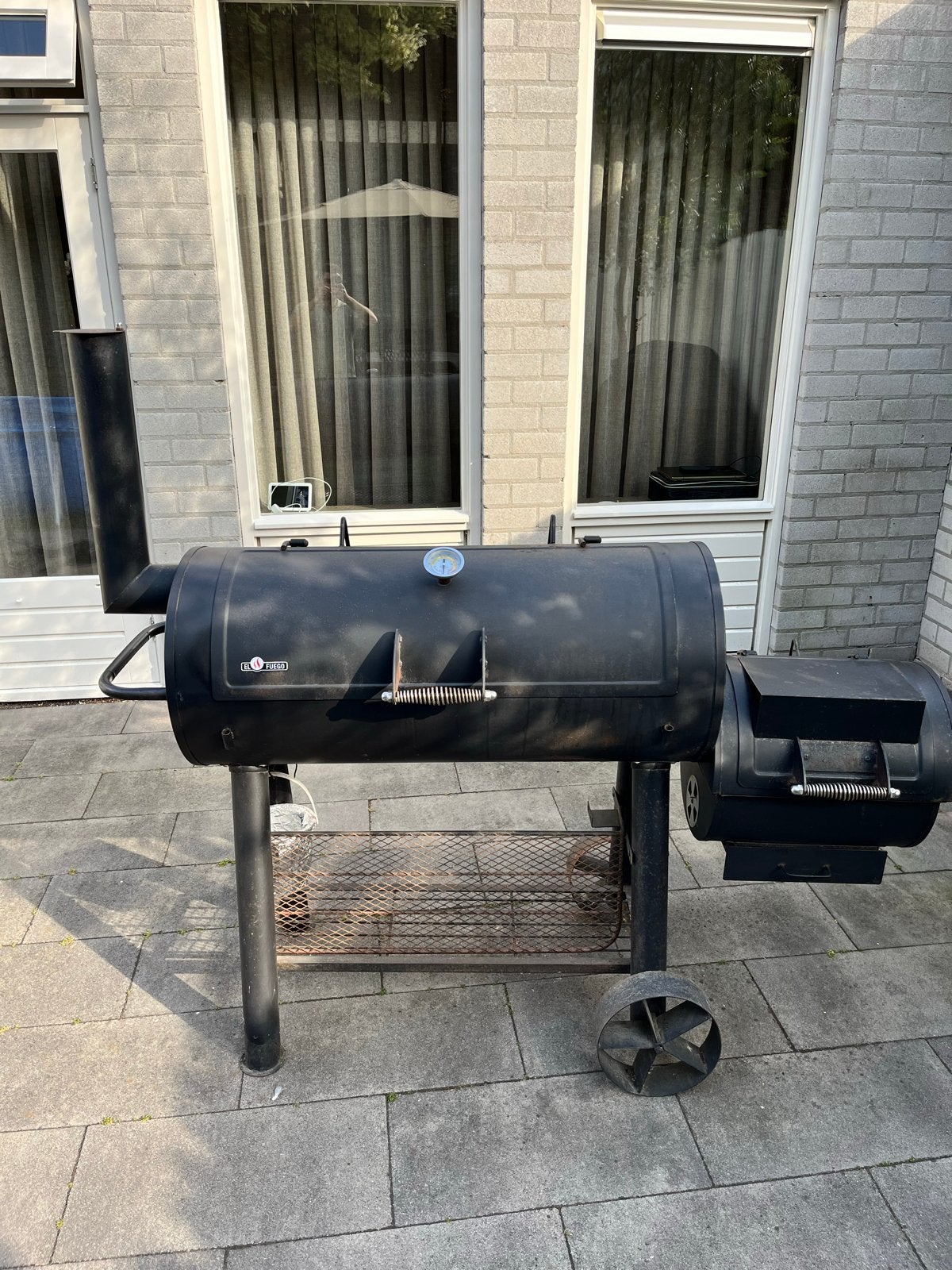 Oklahoma El Fuego Smoker en BBQ, Tuin en Terras, Ophalen, Gebruikt