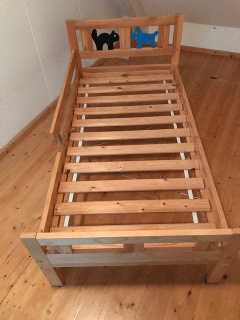 Kinder bed, Ophalen, 85 tot 100 cm, Gebruikt, Lattenbodem