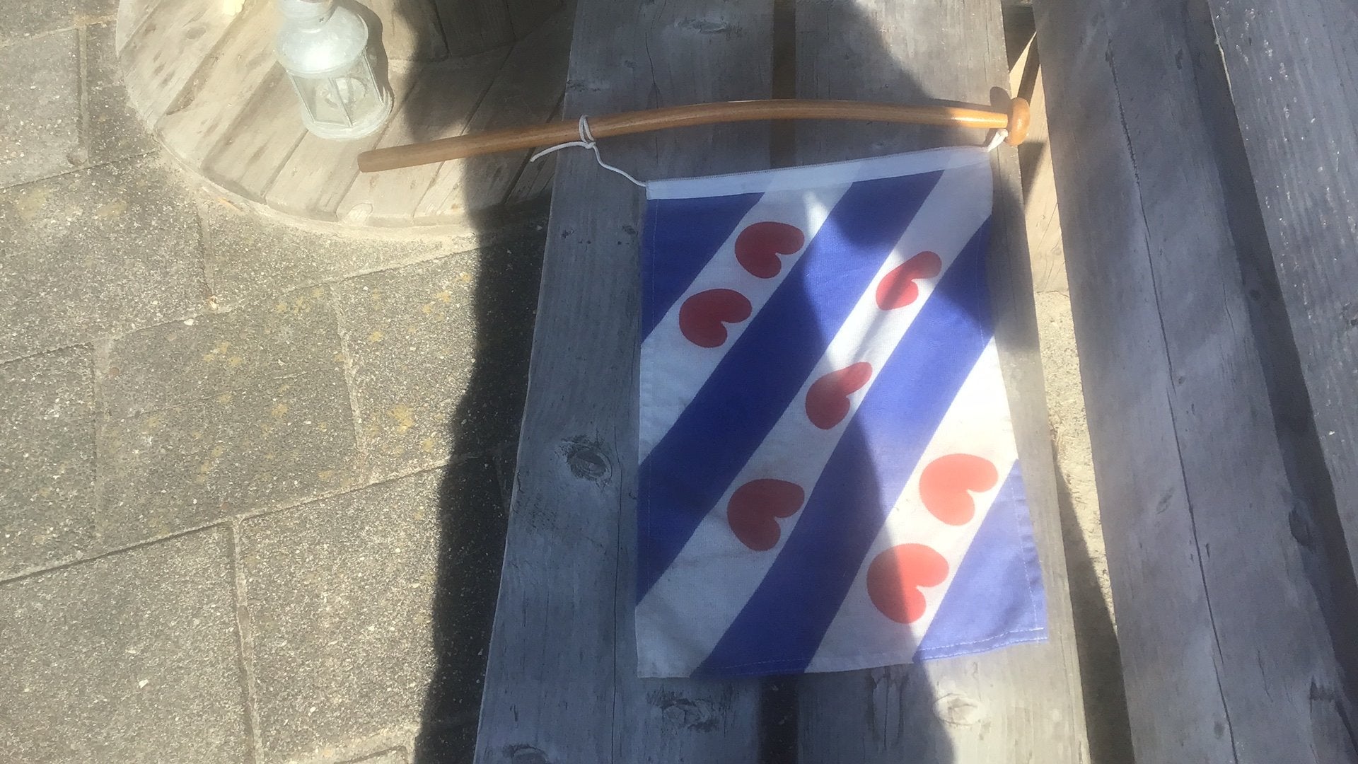 Boot vlag met stok gebogen, Ophalen, Overige typen