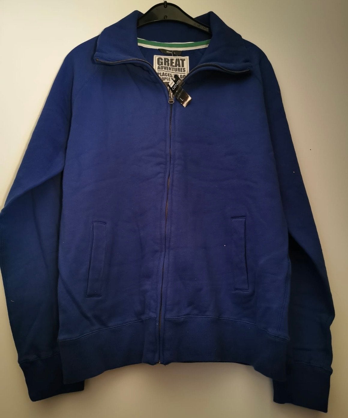 Hema Heren Vest Sweater Blauw Maat L Nieuw 100% Katoen, Kleding | Heren, Truien en Vesten, Ophalen of Verzenden, Nieuw, Maat 52/54 (L)