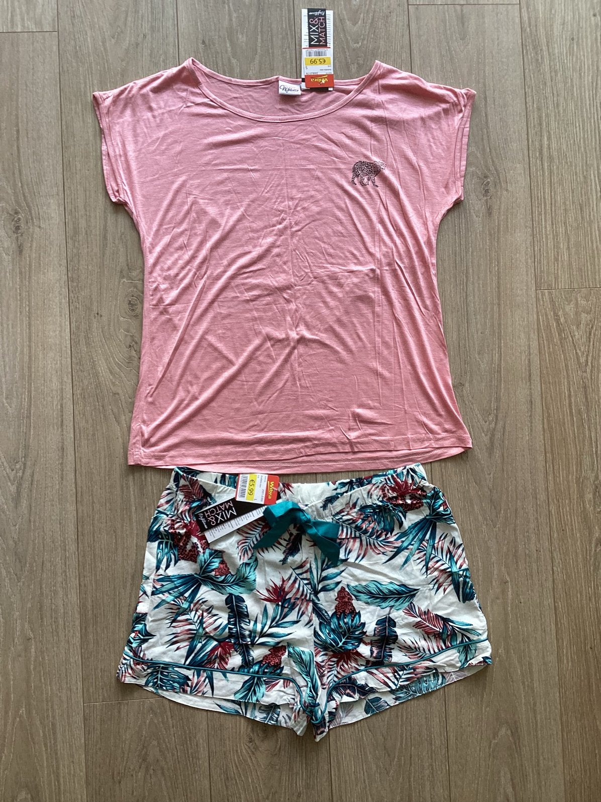 Nieuw shortama dames Wibra mix draagmaat M, Kleding | Dames, Ophalen of Verzenden, Nieuw, Maat 38/40 (M)