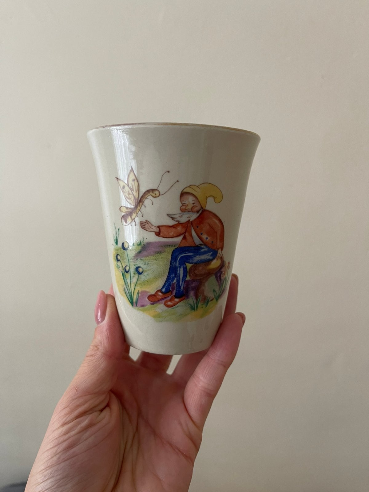 Vintage porseleinen beker Chodziez, Verzenden