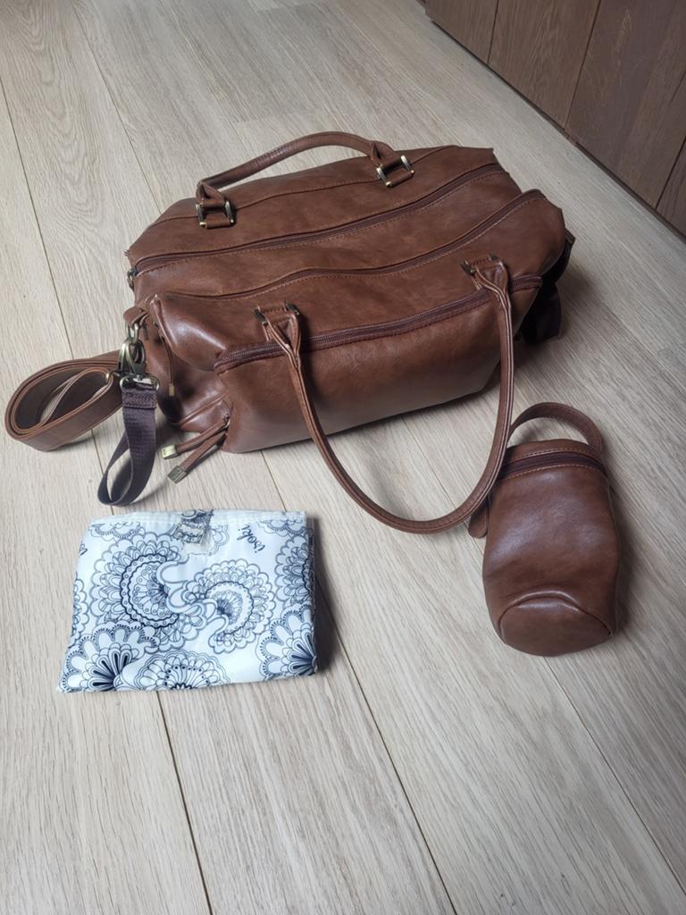 Isoki luiertas met etui voor fles en verschoonmat, Kinderen en Baby's, Luiertassen, Ophalen of Verzenden, Gebruikt