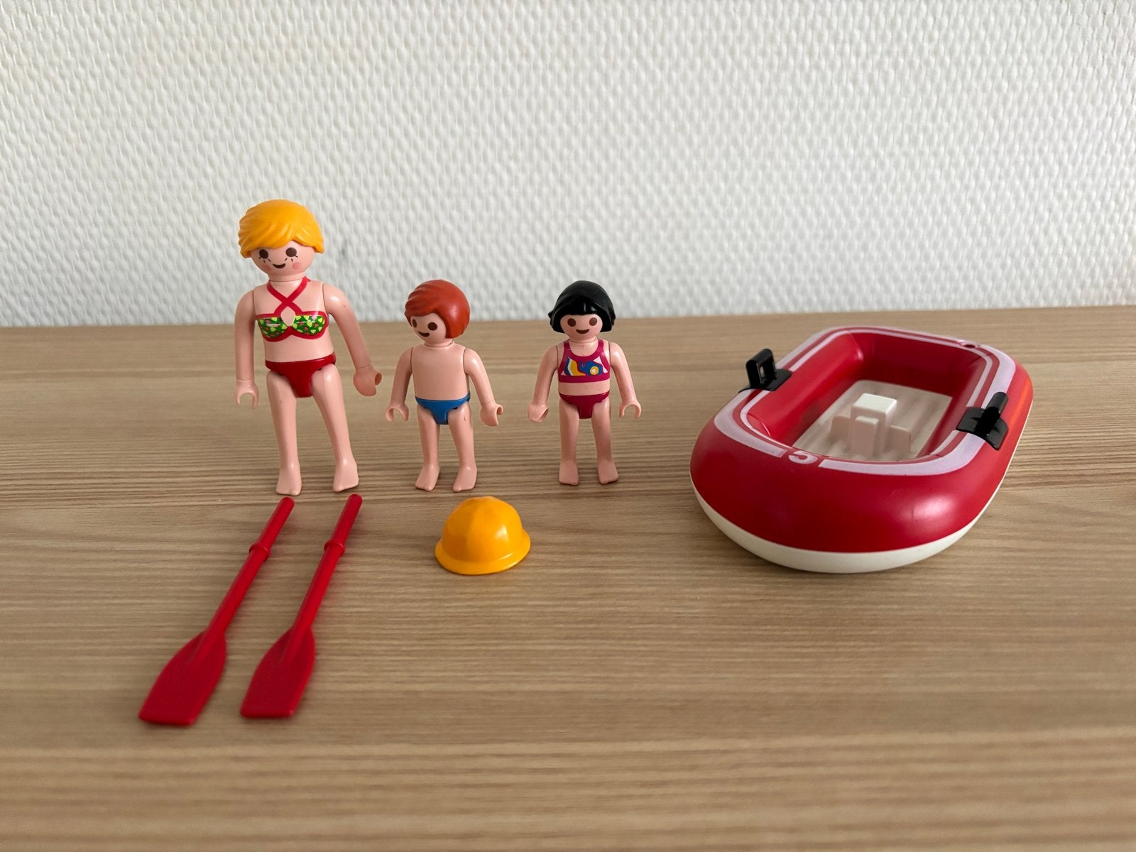 Playmobil roeiboot met figuren en accessoires, Kinderen en Baby's, Ophalen of Verzenden, Gebruikt, Overige series, Boot/Schip