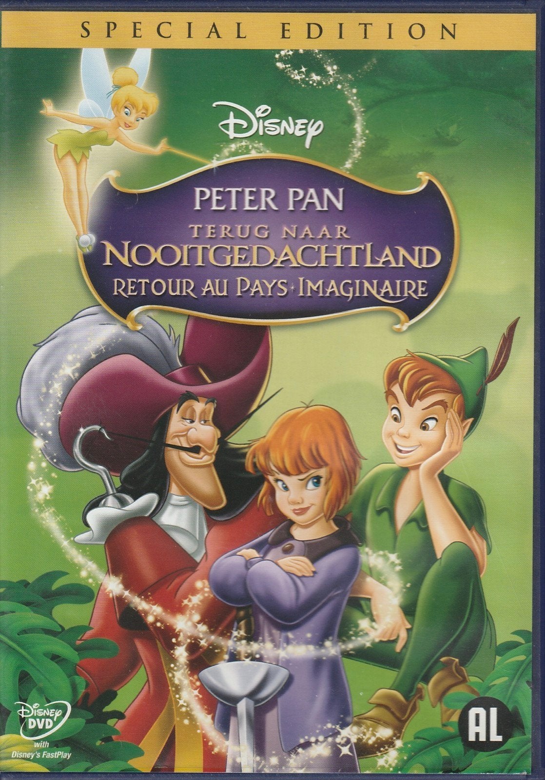 Peter Pan: Terug naar Nooitgedachtland - Special Edition DVD, Tekenfilm, Verzenden, Nederlands, Zo goed als nieuw