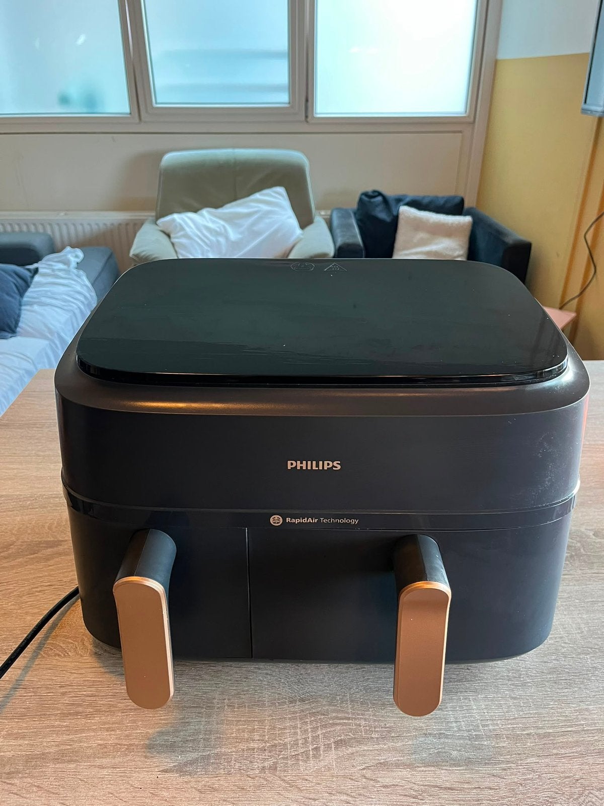 Philips Rapid Air Series 3000 Airfryer, Ophalen of Verzenden, Zo goed als nieuw, 8 personen of meer