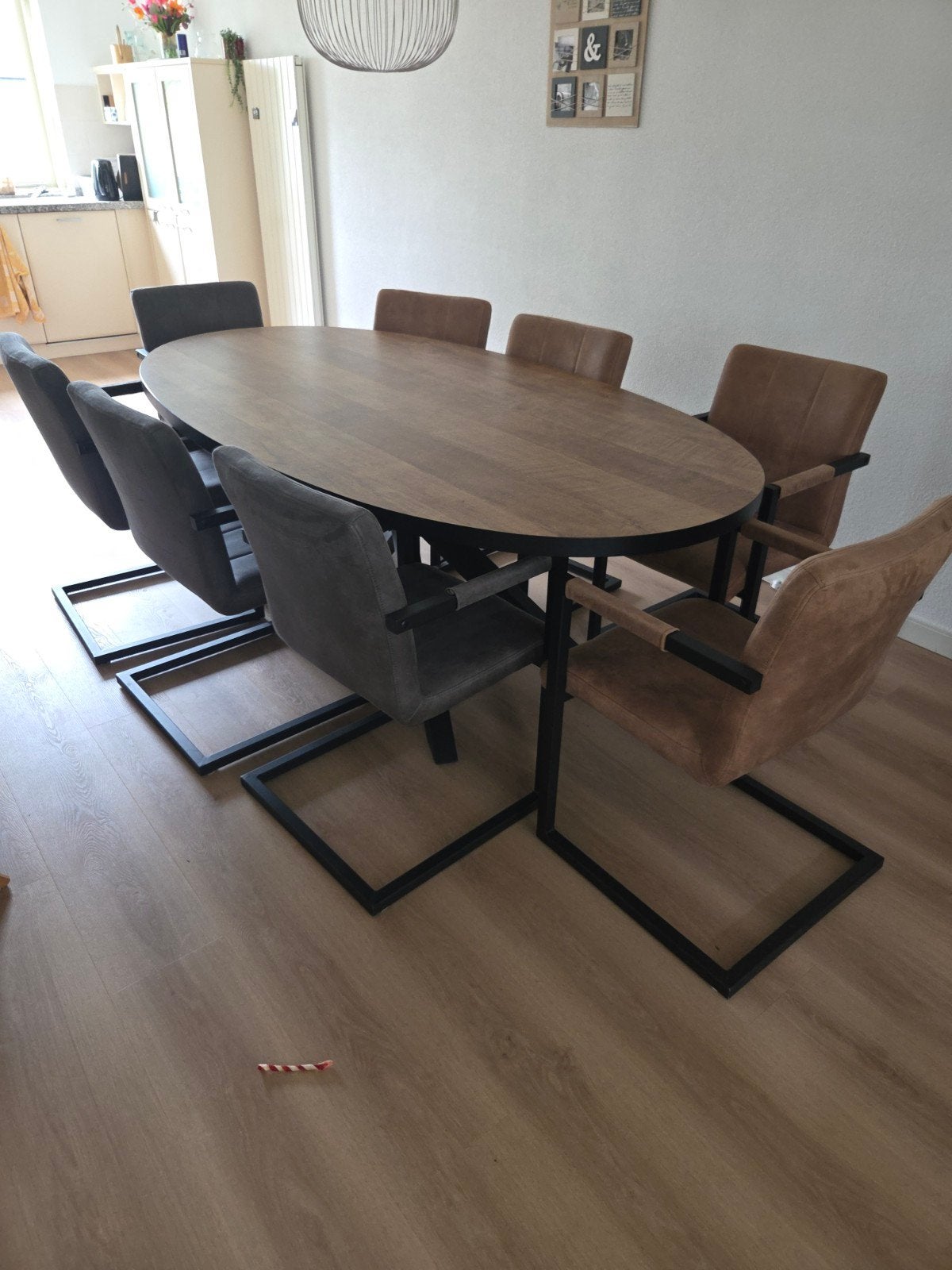 Eetkamerset, Huis en Inrichting, Ophalen, Zo goed als nieuw, 6 tot 8 stoelen